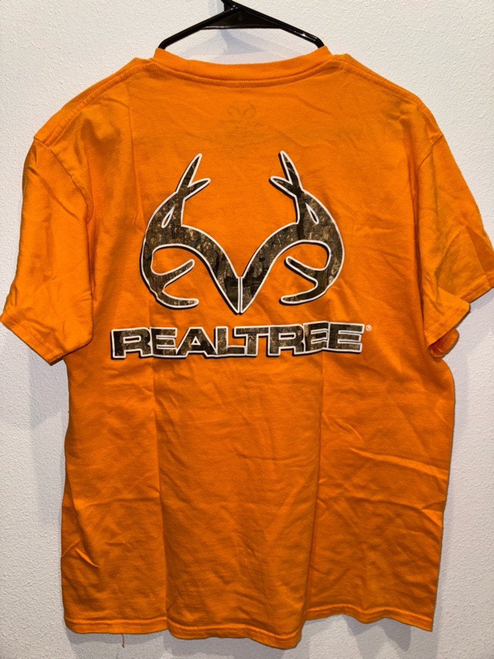 Realtree Blaze Orange Logo Tee Mens Medium NWOT Hunting Shirt - Picture 7 of 7